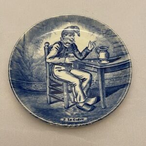 Delft Blue Le Cidre Made for Royal Sphinx by Boch For Delft 4.5” Vintage EUC